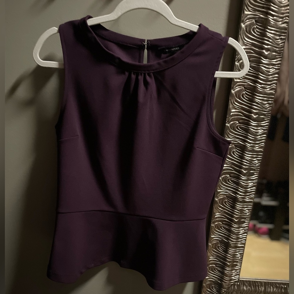 Banana republic fall plum poplar top